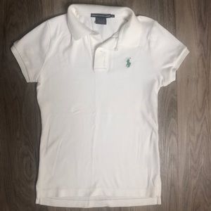 Polo Ralph Lauren Sport White collared shirt Small
